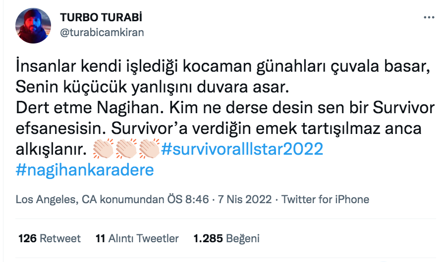 turbo turabi den survivor 2022 all star da nagihan nisa yorumu 1